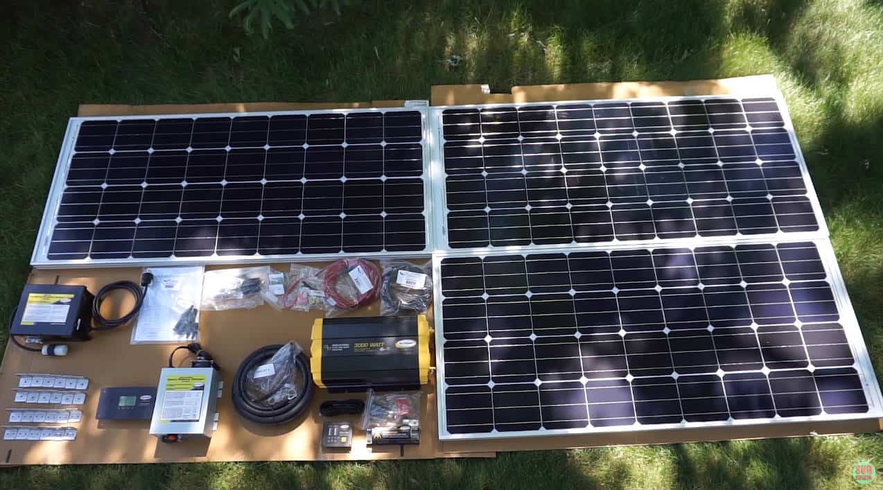 rv solar panel installation