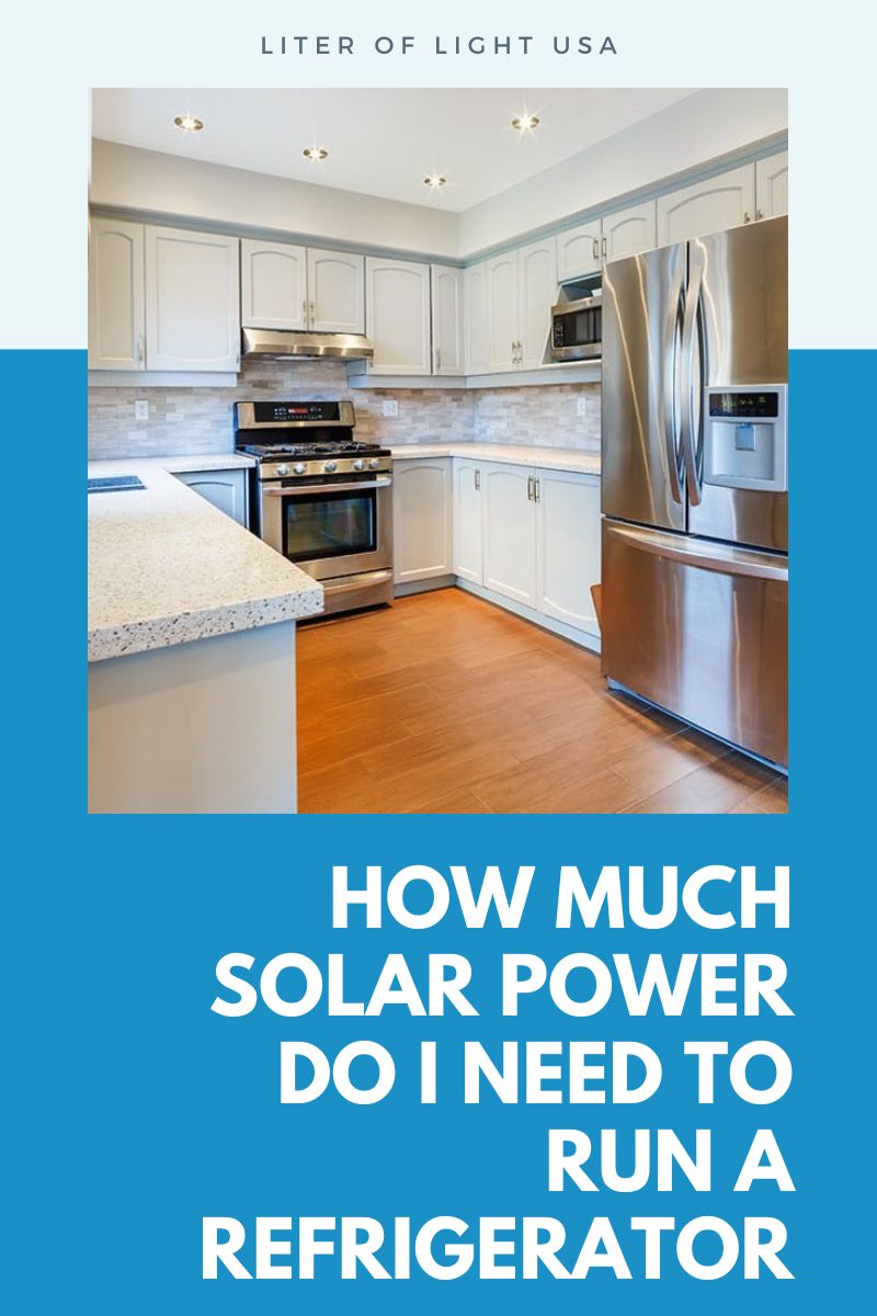 How Much Solar Power to Run a Refrigerator