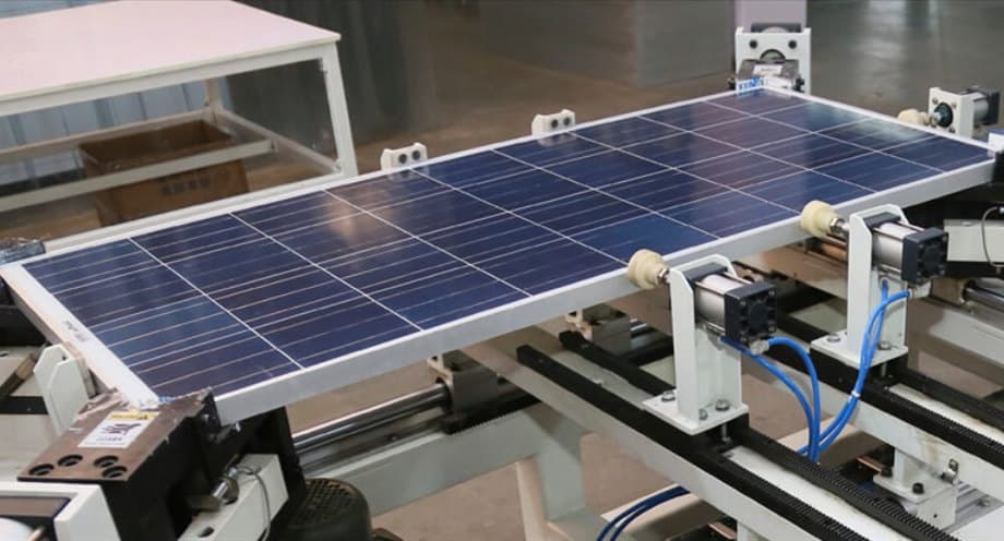 solar panels production