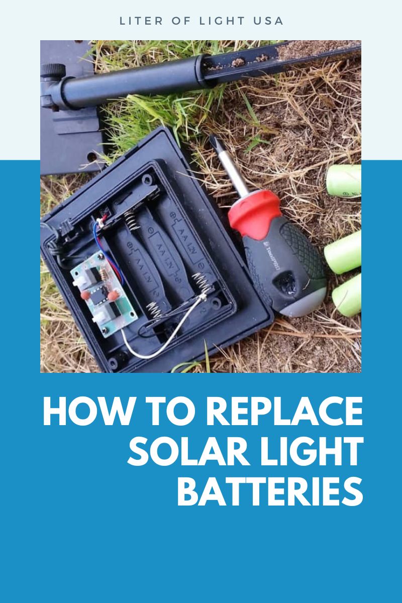 Replace Solar Light Batteries