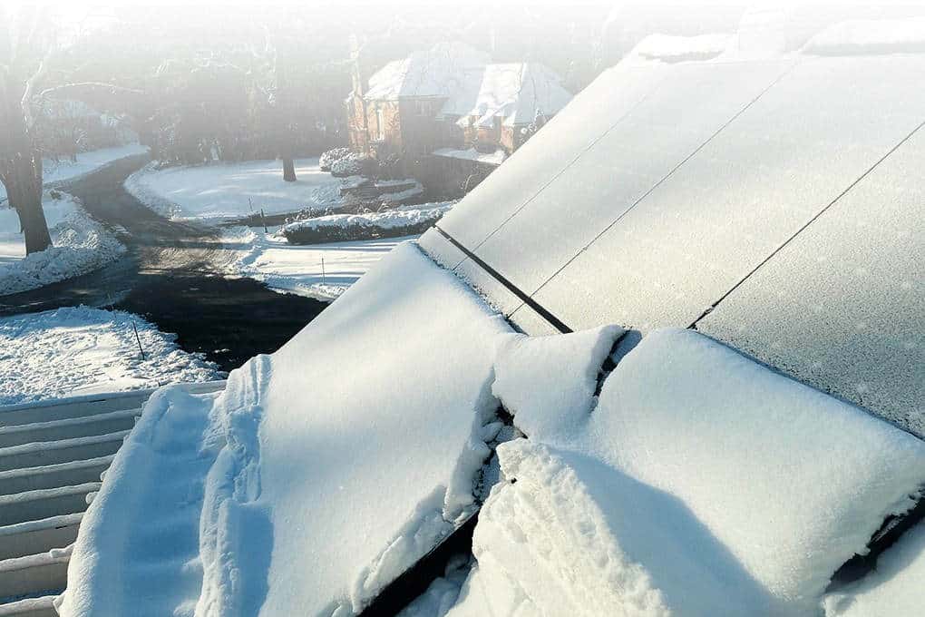 Snow from Solar Panels