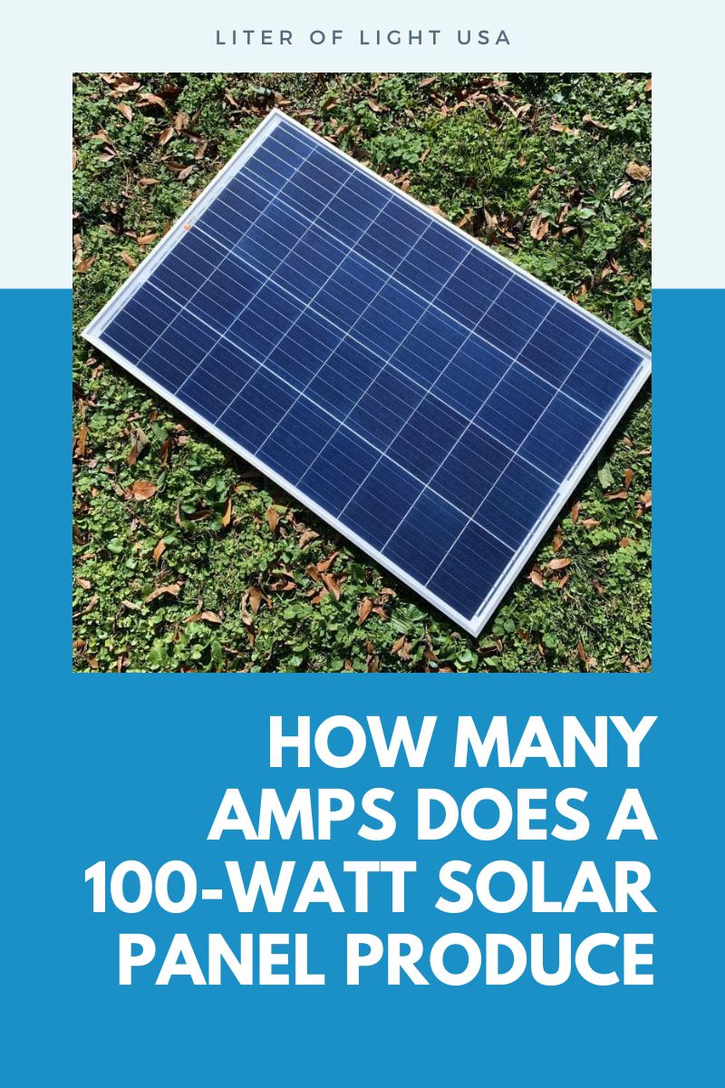 What can I power with a 100 watt solar panel